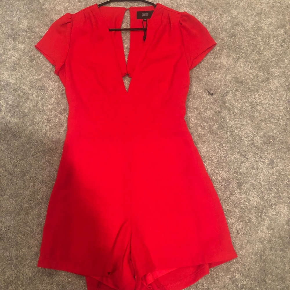 Red romper